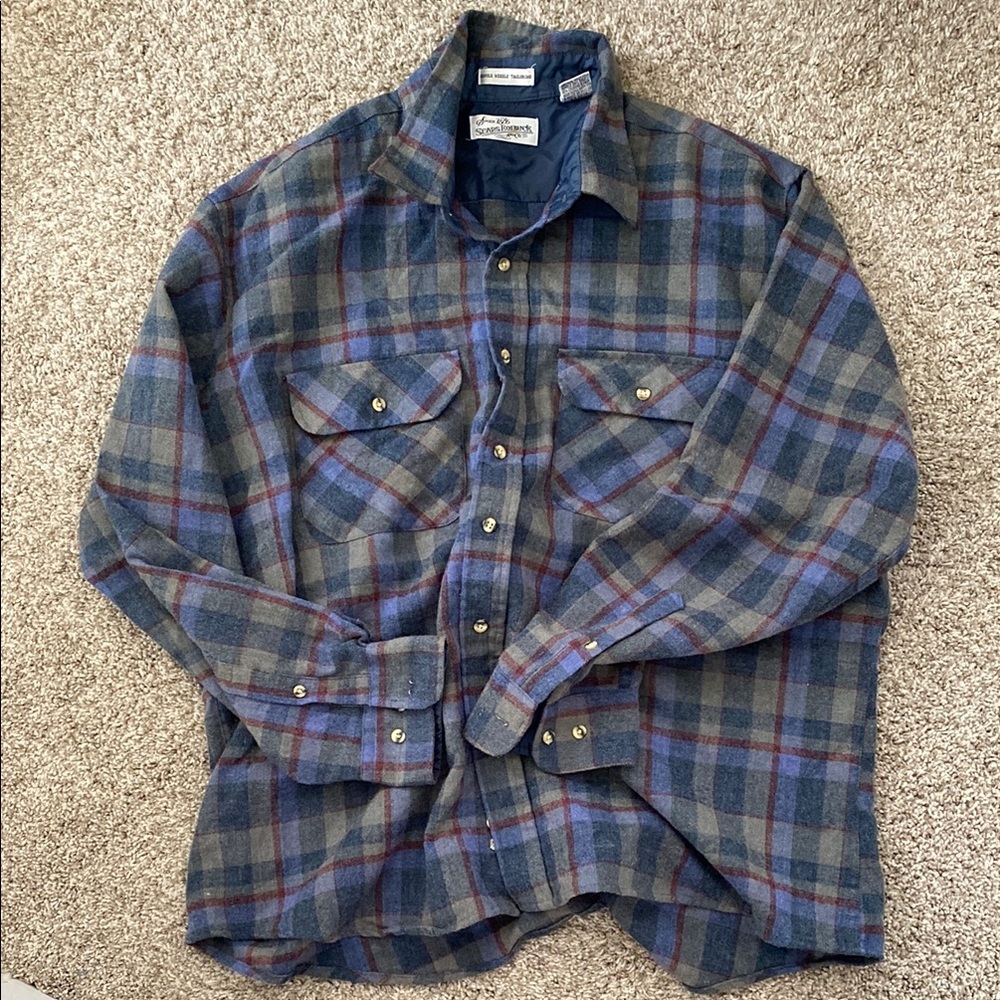 Men’s Vintage Wool Flannel Shirt